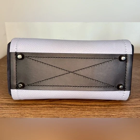 Coach 1941 Troupe Tote In Colorblock With Snakeskin Detail Pewter/Mist Multi - Picture 6 of 12